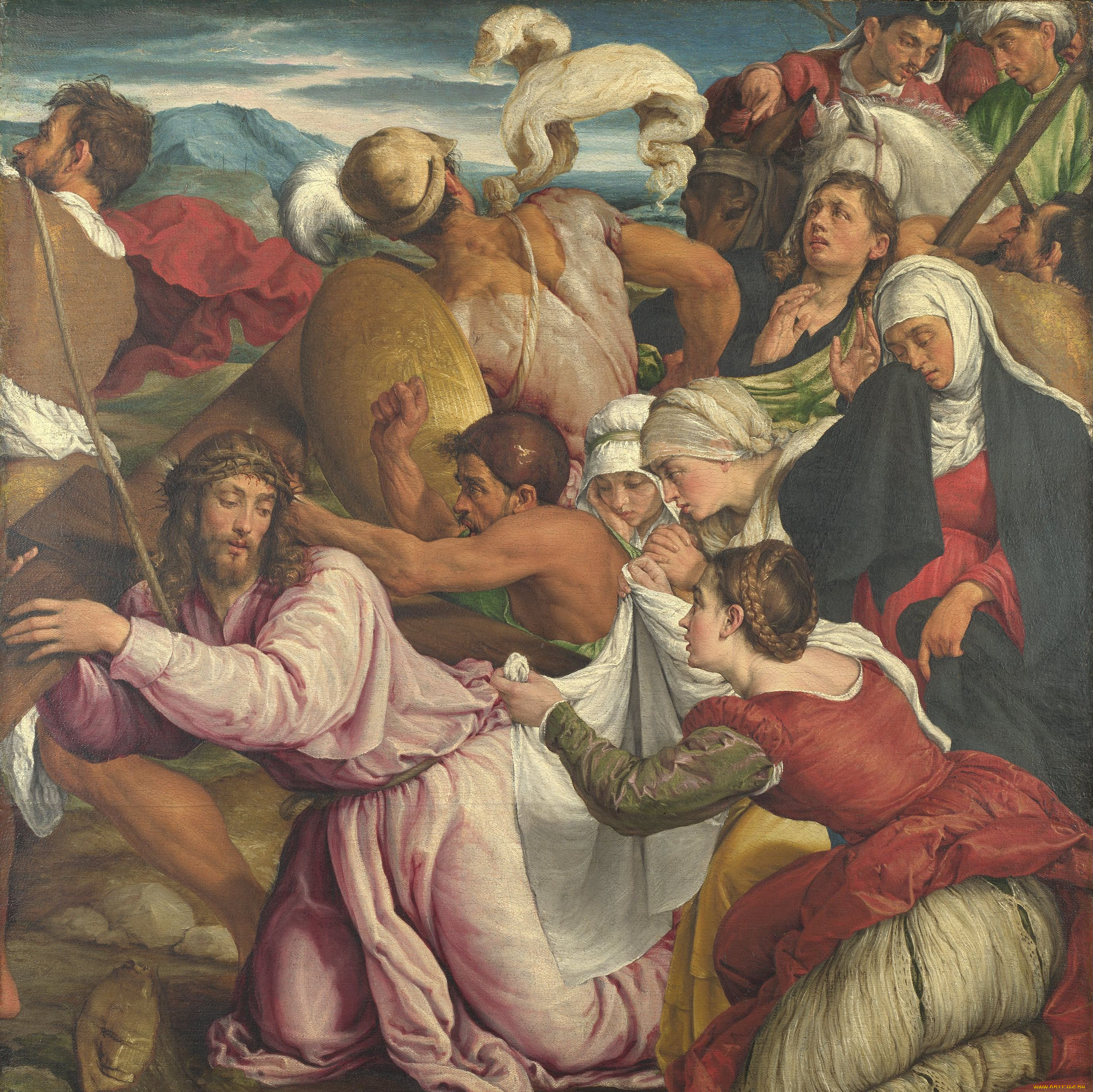 jacopo, bassano, the, way, to, calvary, , , , 